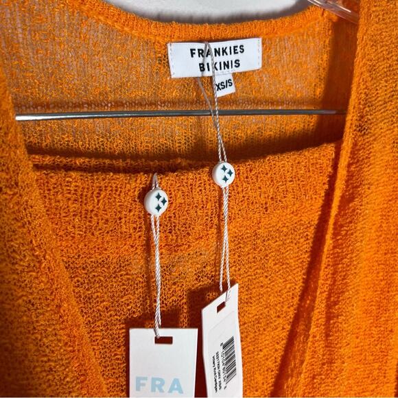 NEW Frankies Bikinis SET Hilary Knit Cardigan Opal Skirt Coverup Sz XS - Picture 4 of 10